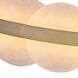 Meridian Wall Sconce Wall Light in Winter Brass