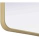 Remy 40 X 36 inch Brass Mirror