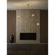 Anthos 4 Light 54 inch Unlacquered Brass Linear Pendant Ceiling Light