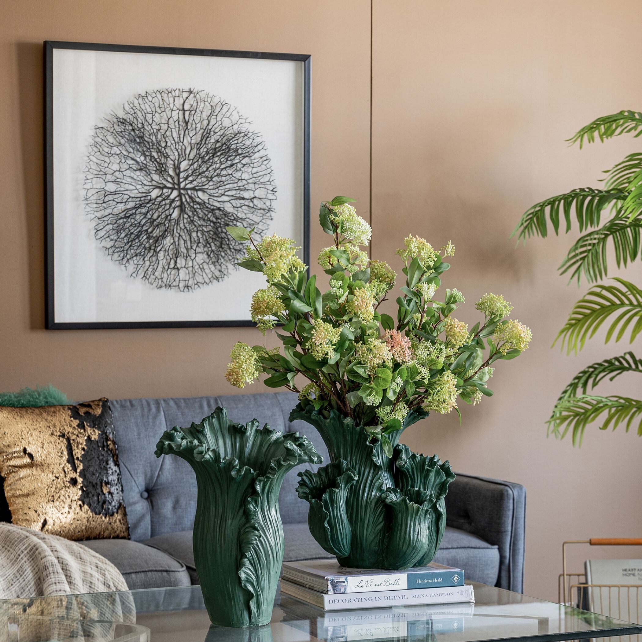 Floral 15 X 13 inch Vase