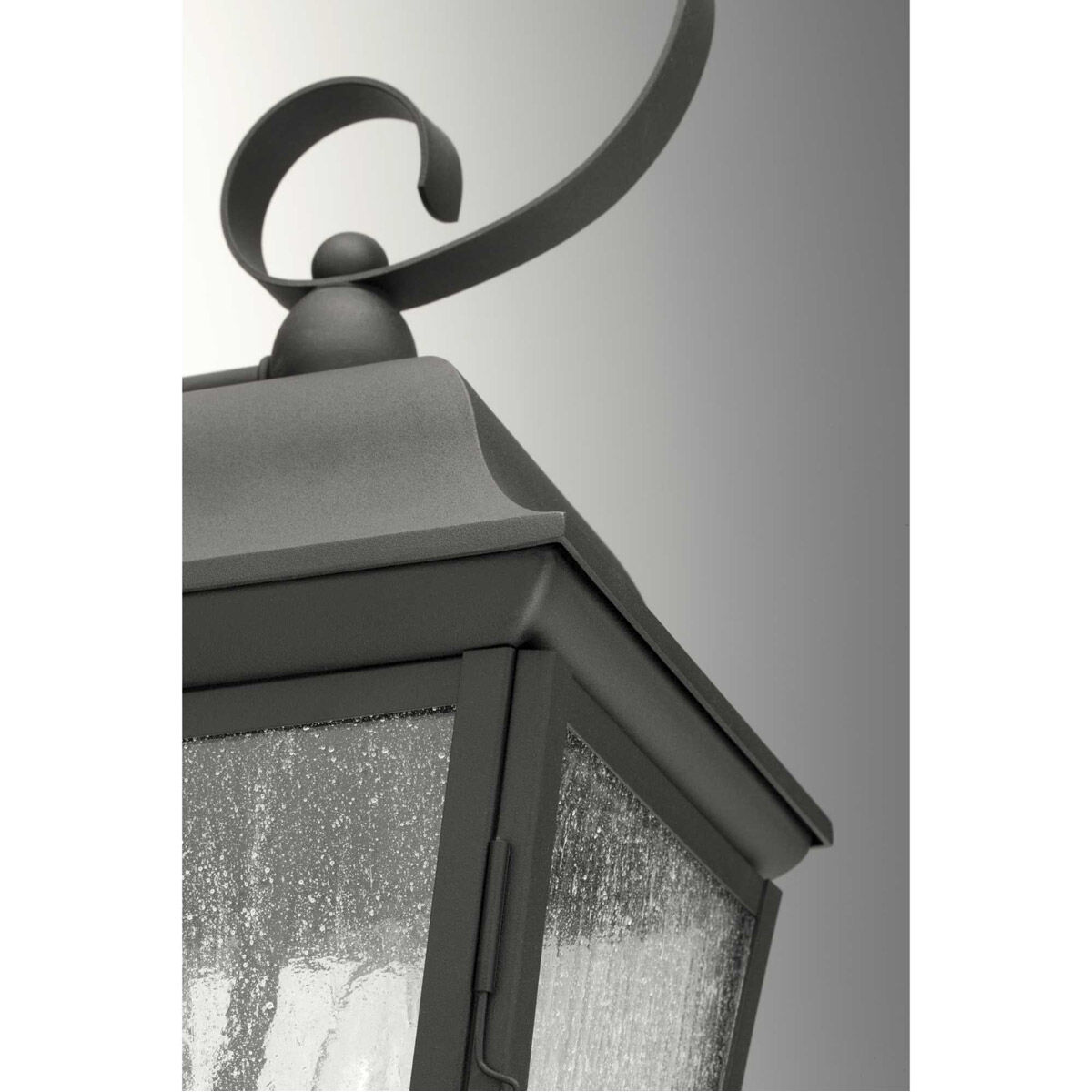 Kiawah 3 Light 27 inch Textured Black Outdoor Wall Lantern, Large, Design Series