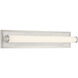 Yep Stratum 1 Light 25.25 inch Brushed Nickel with Jazz White Marble Vanity Light Wall Light