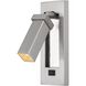 Emily LED 2.25 inch Brushed Steel Wall Lamp Wall Light