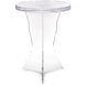 Chambord 24 X 18.25 inch Clear Side Table