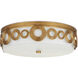 Gyges LED 18 inch Brass Flush Mount Ceiling Light