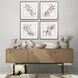 Florals Collection Teal Framed Art