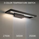 View LED 28 inch Black Bath Vanity & Wall Light in 3500K, dweLED