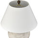 Erin 25 inch 9 watt Aged White with Bronze Table Lamp Portable Light