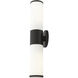 Lindale 2 Light 18.5 inch Black ADA Vanity Sconce Wall Light