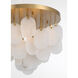 Velisse 5 Light 23.75 inch Legacy Brass Flush Mount Ceiling Light