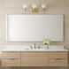 Drew & Jonathan Toffino 3 Light 26 inch Satin Brass Vanity Light Wall Light in Clear Crackle Glass