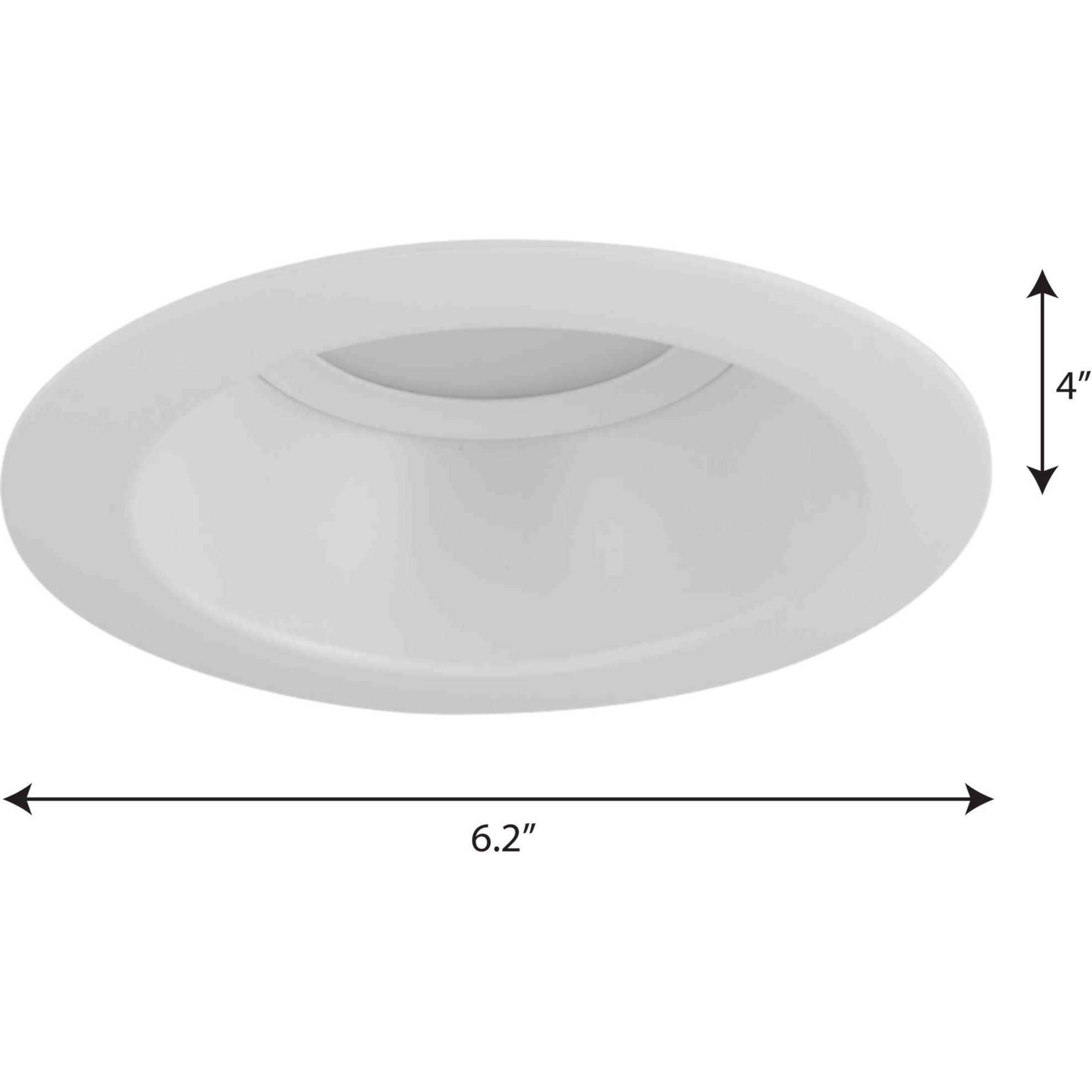 LED Recessed LED Satin White Recessed Trim, Progress LED