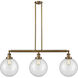 Franklin Restoration X-Large Beacon LED 42 inch Brushed Brass Island Light Ceiling Light in Clear Glass, Franklin Restoration