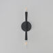 Rome 2 Light 5 inch Black ADA Wall Sconce Wall Light