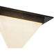 Mineral 1 Light 11.13 inch Urban Bronze and Alabaster Flush Mount Ceiling Light in Alabaster Shade
