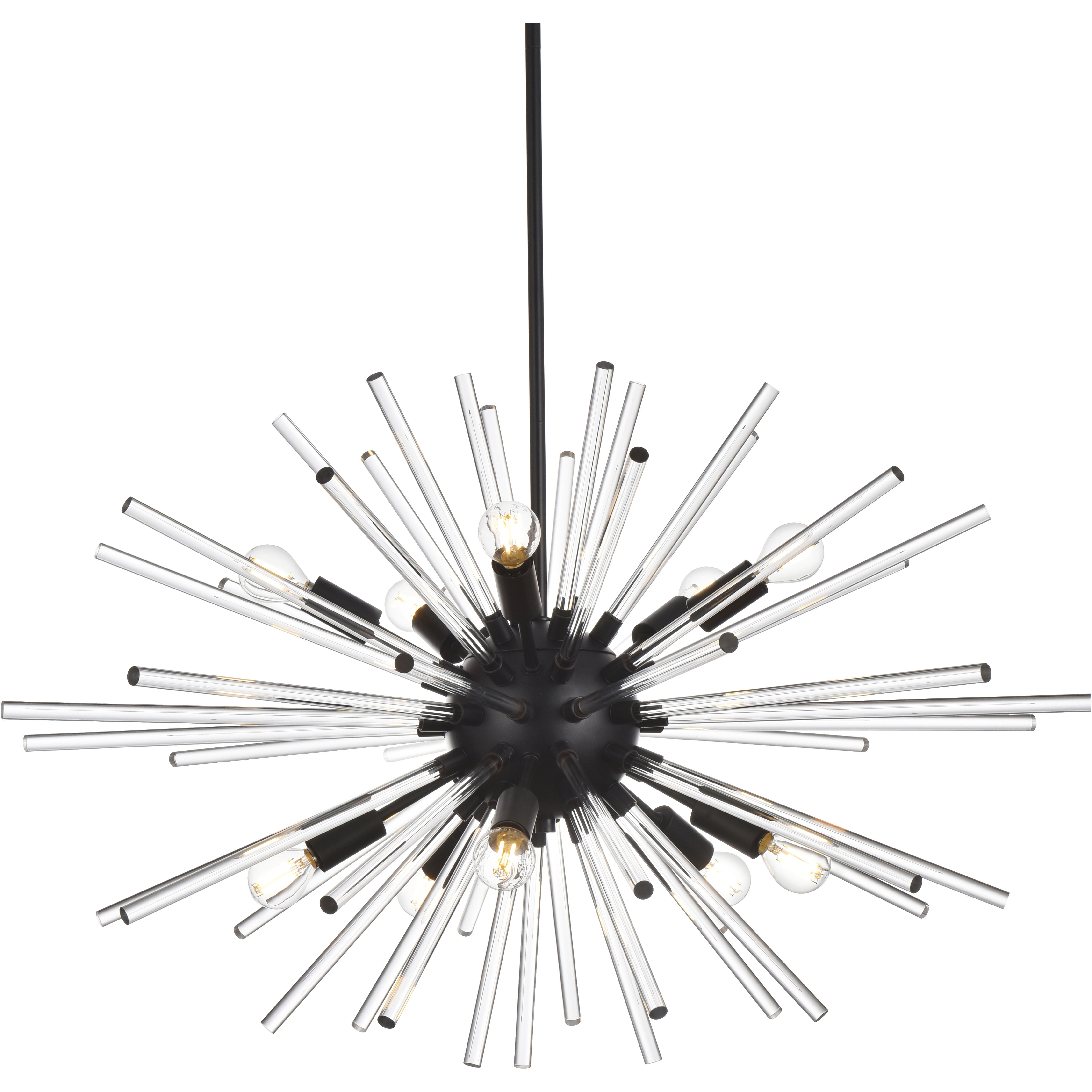 Sienna 10 Light 36 inch Black Pendant Ceiling Light