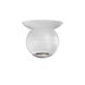 Hemisphere 1 Light 4.00 inch Flush Mount