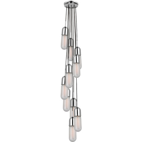 Thomas O'Brien Junio LED 9.5 inch Polished Nickel Pendant Ceiling Light