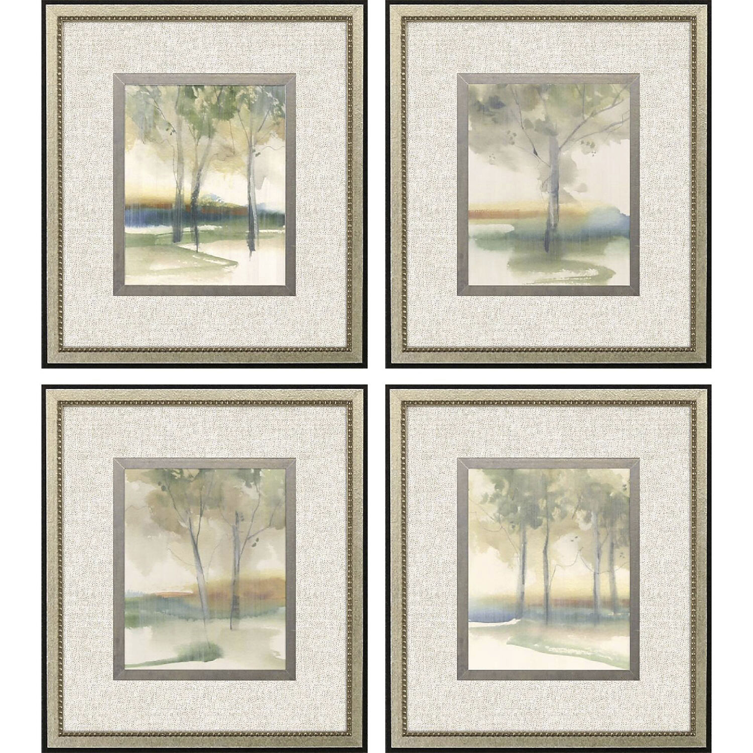 Treescape Study Green and Neutral Framed Art, The Studio