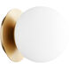 Globe 1 Light 6.00 inch Semi-Flush Mount