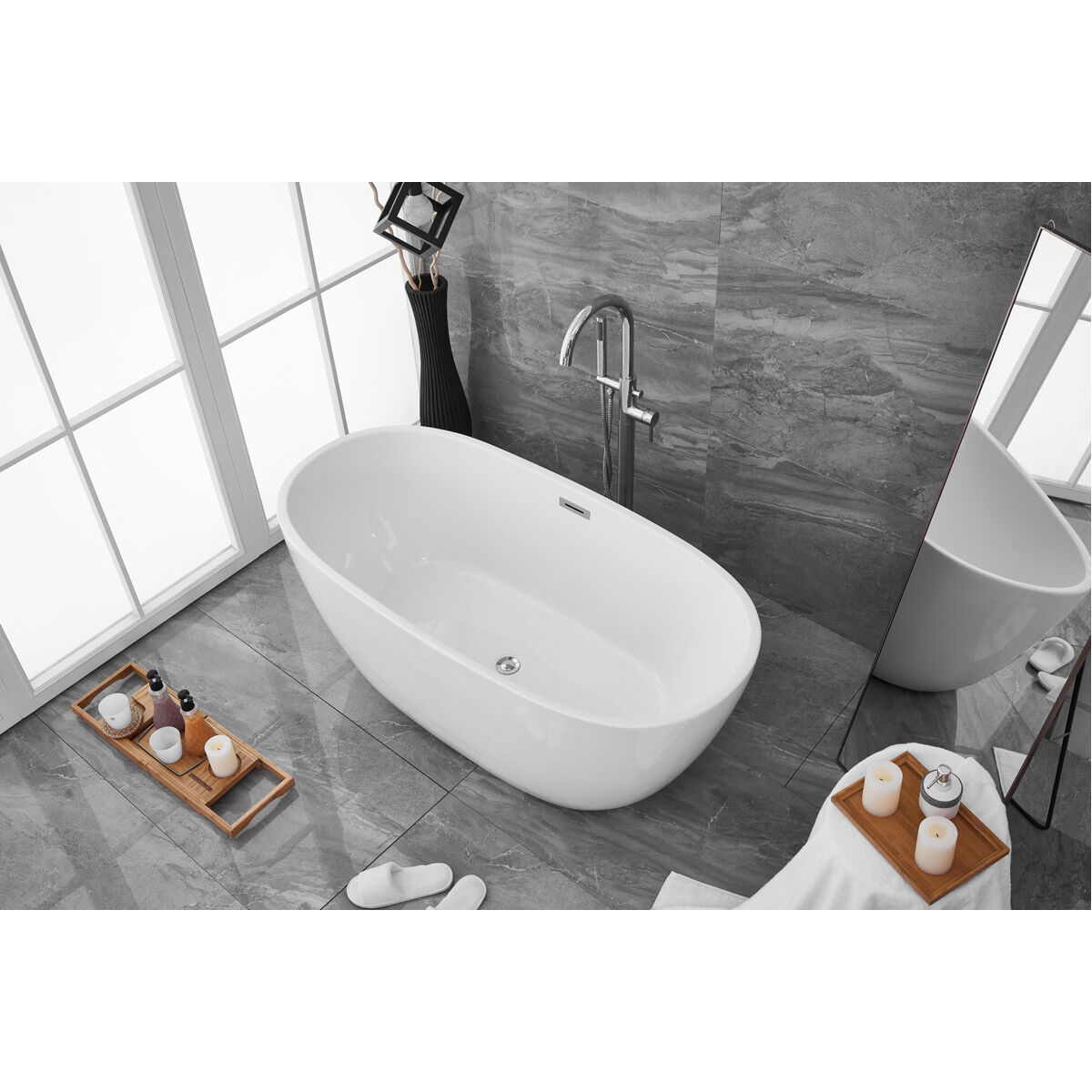 Allegra Glossy White Bathtub