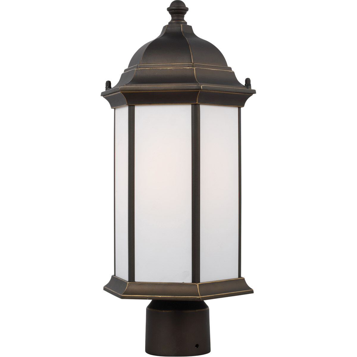Sevier 1 Light 17.75 inch Antique Bronze Outdoor Post Lantern, Medium