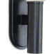 Dion 1 Light 12.5 inch Black Outdoor Sconce