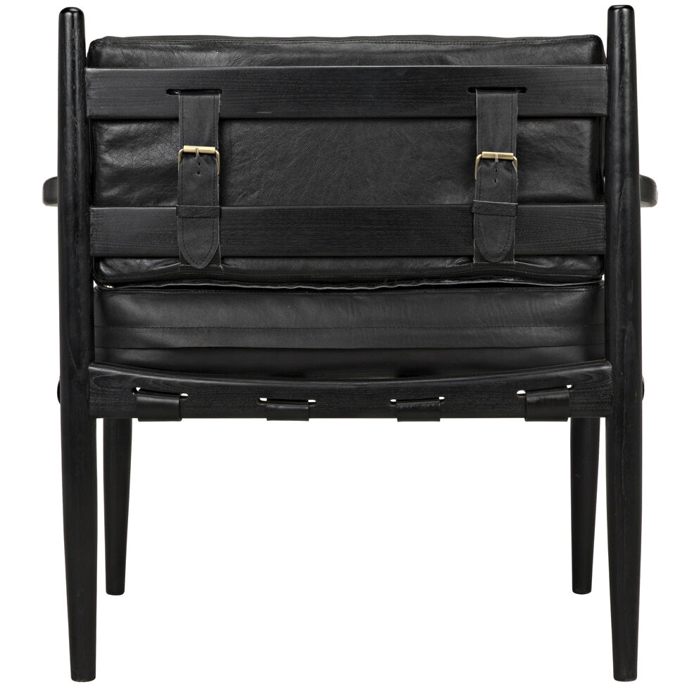 Fogel Charcoal Black Lounge Chair