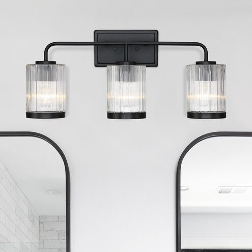 Aspen LED 24 inch Matte Black Vanity Wall Light
