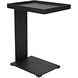 Ledge 24.5 X 18.5 inch Matte Black Side Table