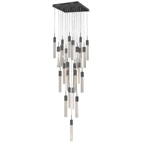 Original Glacier Avenue LED 28 inch Dark Bronze Multi Port Pendant Ceiling Light in Bubbled