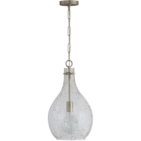 Chandler 1 Light 12 inch Brushed Nickel Pendant Ceiling Light