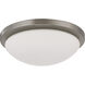 Button LED 11 inch Brushed Nickel Flush Mount Ceiling Light