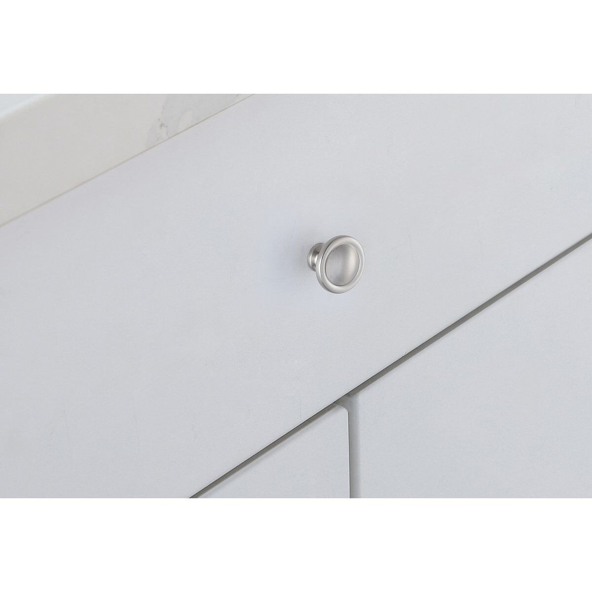 Garlande Brushed Nickel Hardware Cabinet Knob, Set of 10