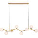 Curven Island Light Ceiling Light in Legacy Brass