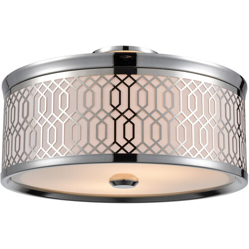 Torino 2 Light Chrome Semi-Flush Mount Ceiling Light