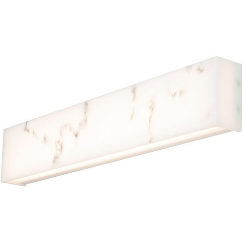 Museo LED 28 inch White Bath Vanity & Wall Light, dweLED