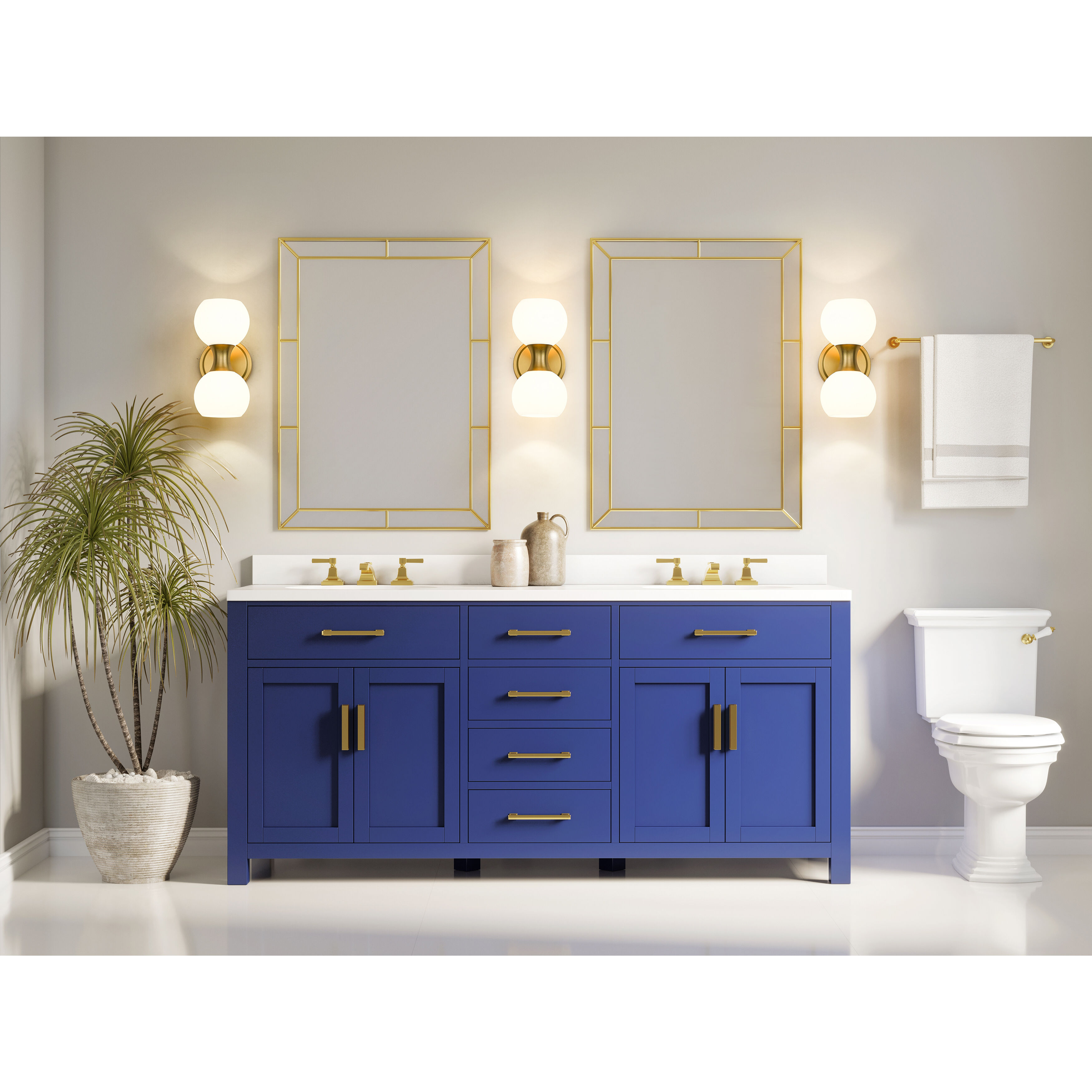 Artemis 2 Light 6.5 inch Modern Gold Wall Sconce Wall Light