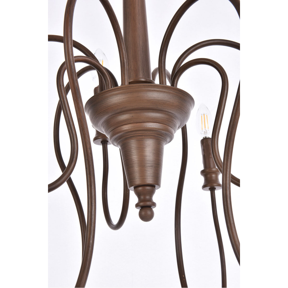 Flynx 9 Light 31 inch Weathered Oak Pendant Ceiling Light