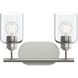 Reines 2 Light 14.75 inch Brushed Nickel Bath Vanity Wall Light