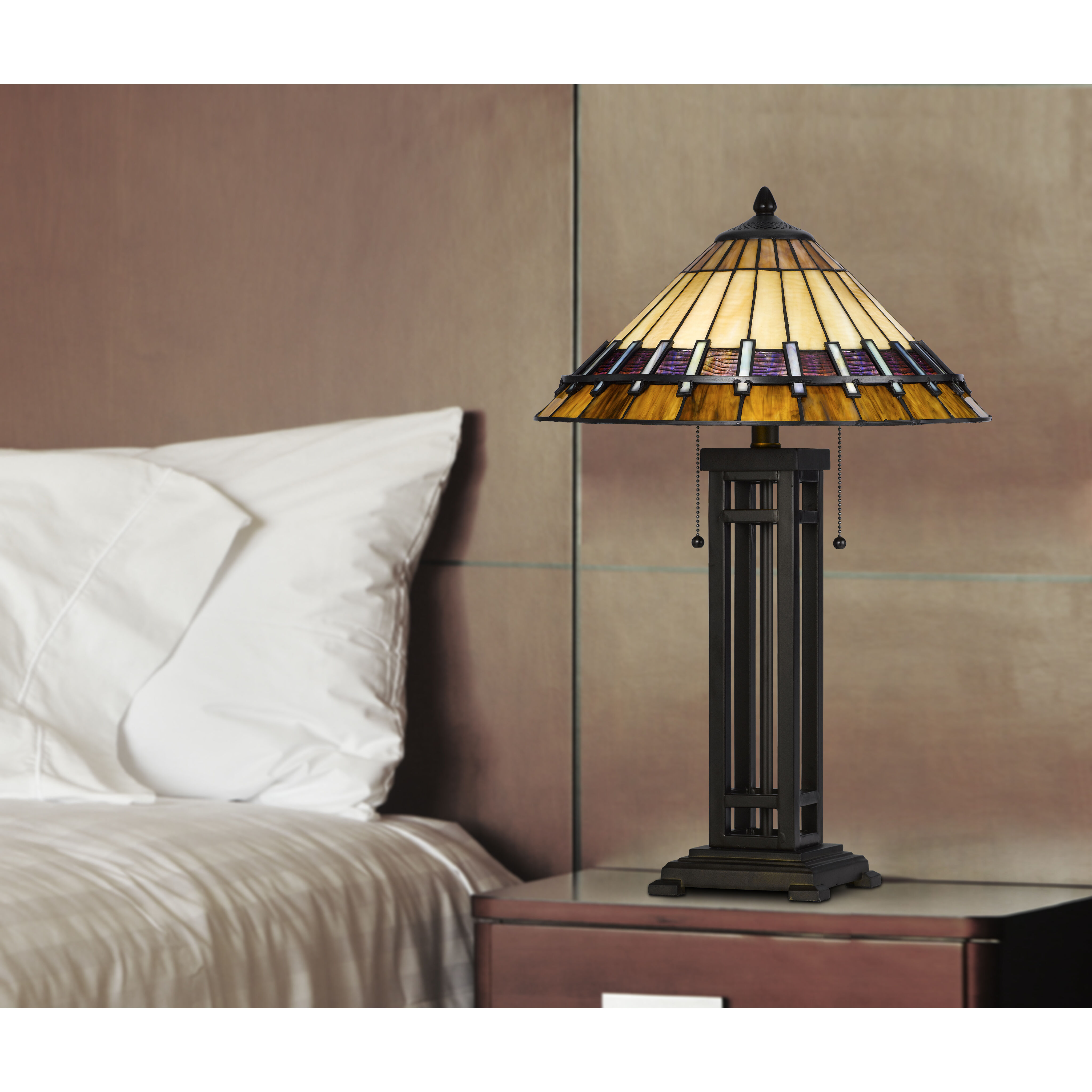 3111 Tiffany 26 inch 60.00 watt Dark Bronze Table Lamp Portable Light