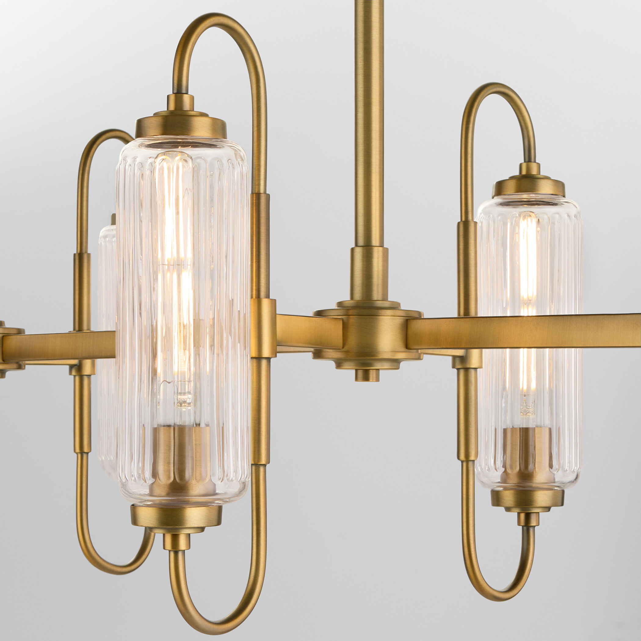 Whitmire 6 Light 18 inch Brushed Brass Pendant Ceiling Light