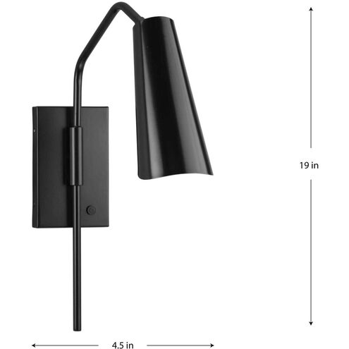 Cornett LED 4.5 inch Matte Black Wall Bracket Wall Light