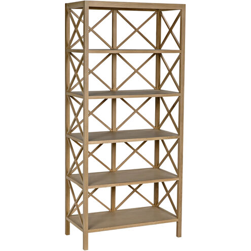 Nikolai White Oak Bookcase