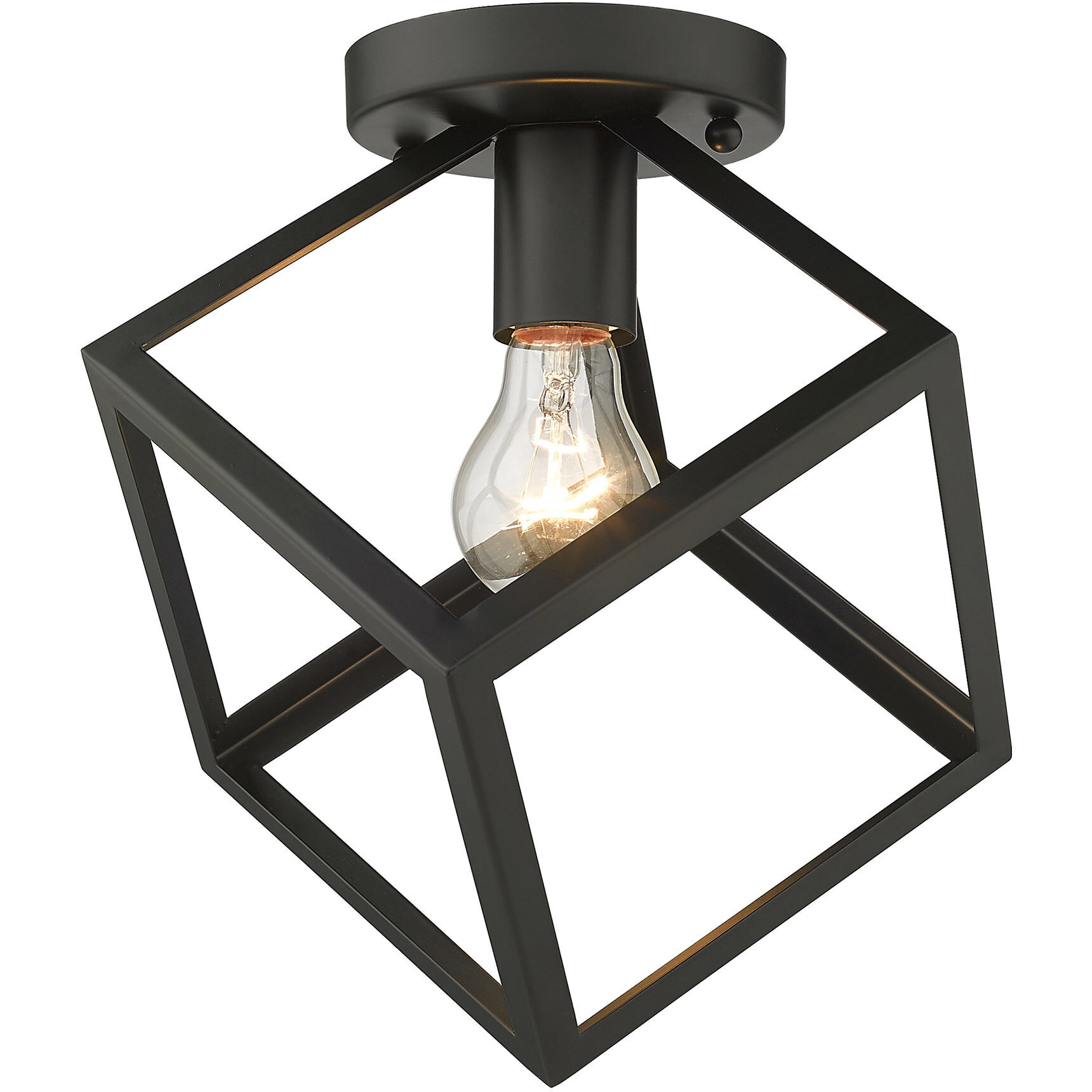 Cassio 1 Light 11.25 inch Olympic Gold Flush Mount Ceiling Light