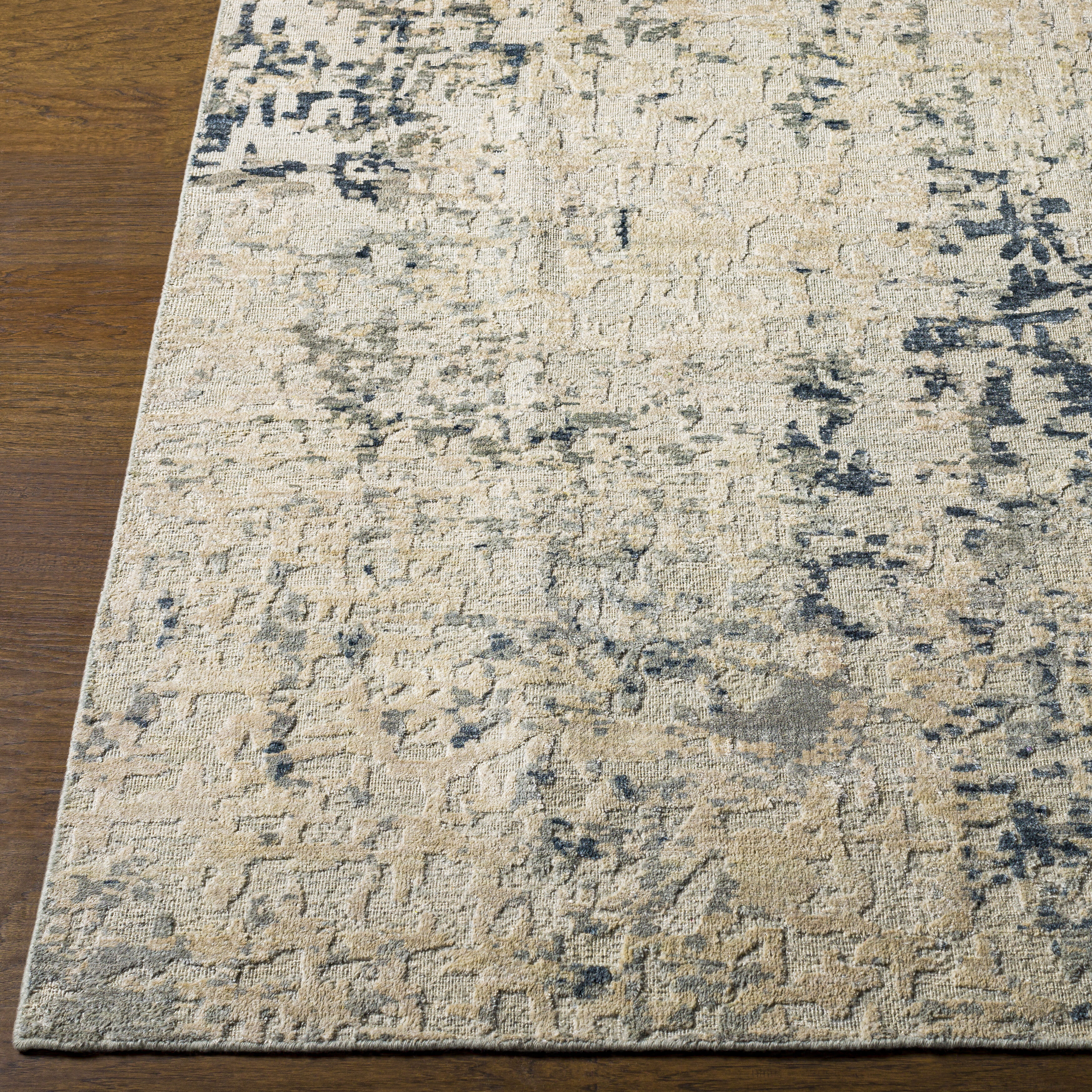 Resham 72 X 48 inch Light Sage Rug in 4 X 6, Rectangle