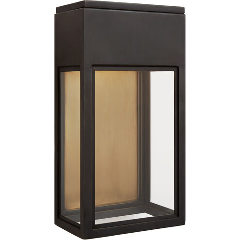 Chapman & Myers Irvine LED 13.25 inch Bronze Outdoor Wall Lantern, Small