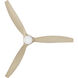 Facet 60 inch Matte White with Natural Blades Fan, Dual Mount