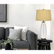 Mansfield 31.63 inch 100.00 watt Iron Grey and Patterned Glass Table Lamp Portable Light