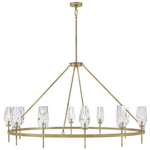 Ana 12 Light 58 inch Heritage Brass Chandelier Ceiling Light